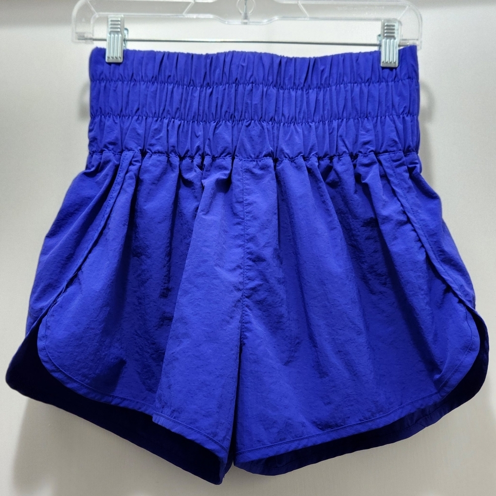 Zenana Blue High-Waisted Shorts